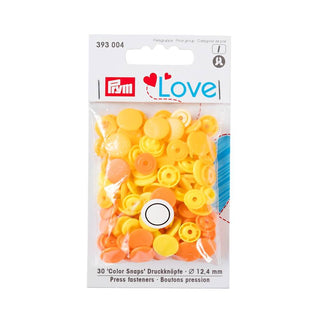 Buy yellow Prym Love: Color Snap Fastener: 12.44 mm