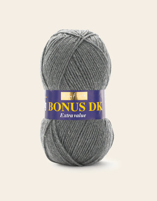 Buy dark-grey-mix Hayfield: Bonus DK, Double Knit Acrylic Yarn, 100g