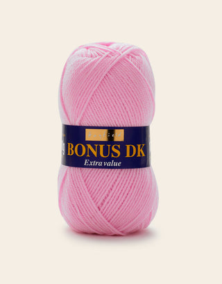 Buy iced-pink Hayfield: Bonus DK, Double Knit Acrylic Yarn, 100g