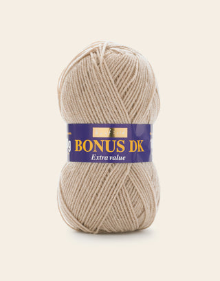 Buy oatmeal Hayfield: Bonus DK, Double Knit Acrylic Yarn, 100g
