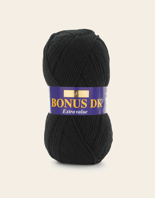 Buy black Hayfield: Bonus DK, Double Knit Acrylic Yarn, 100g
