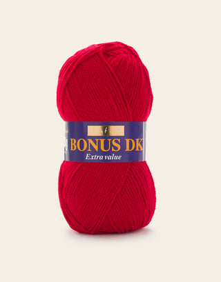 Buy signal-red Hayfield: Bonus DK, Double Knit Acrylic Yarn, 100g