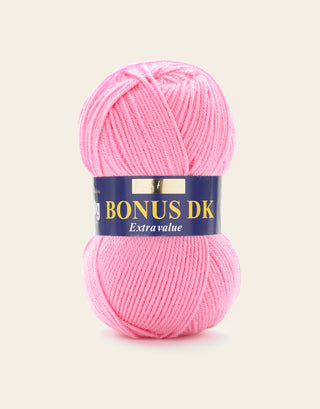 Buy pink Hayfield: Bonus DK, Double Knit Acrylic Yarn, 100g