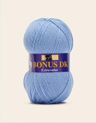Buy cornflower Hayfield: Bonus DK, Double Knit Acrylic Yarn, 100g