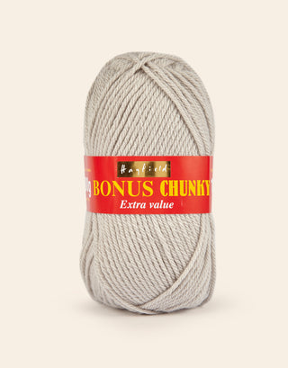 Buy pearl-grey Hayfield: Bonus Chunky Acrylic Yarn, 100g