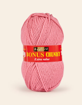 Buy deep-rose Hayfield: Bonus Chunky Acrylic Yarn, 100g