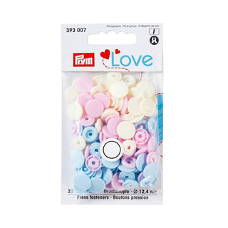 Buy rose-light-blue-pearl Prym Love: Color Snap Fastener: 12.44 mm