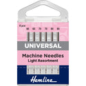 Hemline Sewing Machine Needles: Universal: Mixed Fine: 6 Pieces