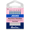 Hemline Sewing Machine Needles: Jeans: Heavy Mixed: 6 Pieces