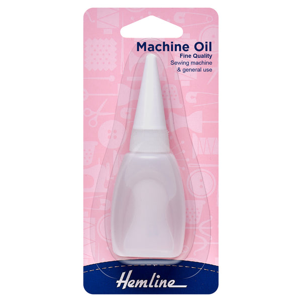 Hemline Sewing Machine Oil: 20ml (¾ fl.oz.)