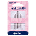 Hemline Hand Sewing Needles: Household Assorted: 12 Pieces
