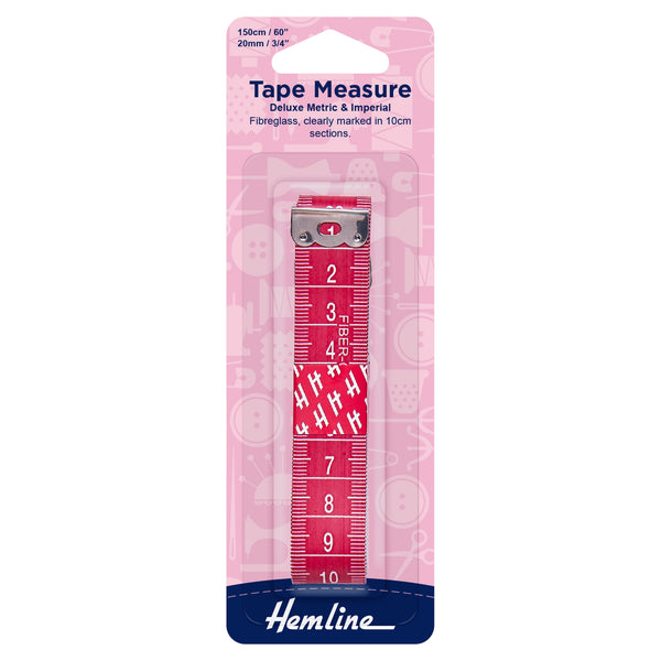 Hemline Tape Measure: Deluxe Metric and Imperial: 150cm