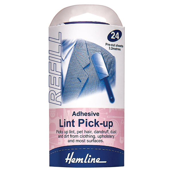 Hemline Lint Pick-Up Roller Refill Pack: 3.2m