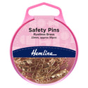 Hemline Safety Pins: Brass: 23mm: 50 Pieces