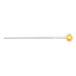 Hemline Pins: Pearl Head: Assorted: 38mm: Gold: 40 Pieces