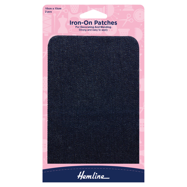 Hemline Cotton Twill Patches: 10 x 15cm
