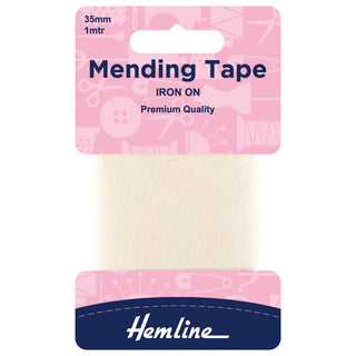 Buy cream Hemline Iron-On Mending Tape: 100cm x 38mm