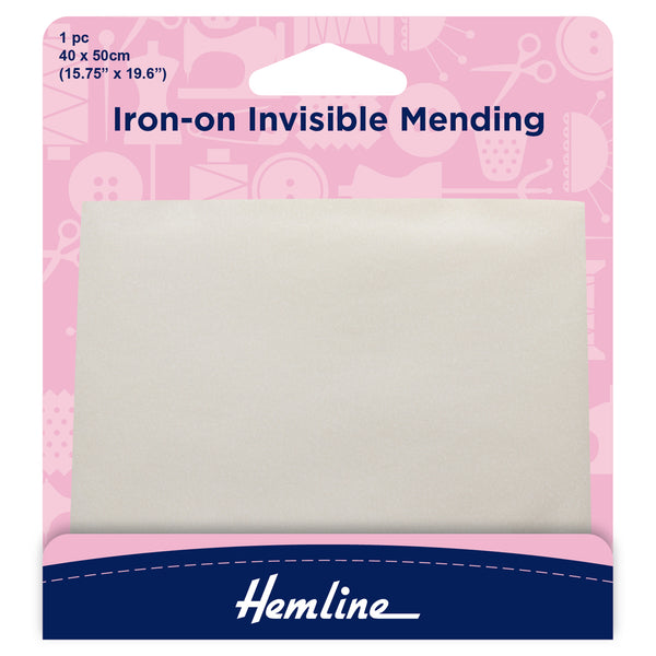 Hemline Iron-On Invisible Mending: 40 x 50cm - 1pc