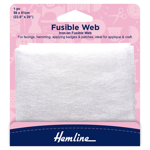 Hemline Fusible Web: 58 x 50cm