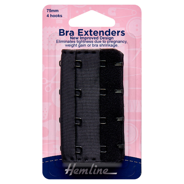 Hemline Bra Back Extenders: 75mm