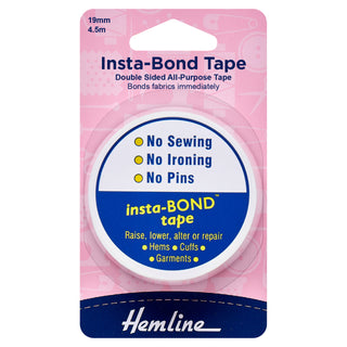 Hemline Insta-Bond Tape: 4.5m x 19mm