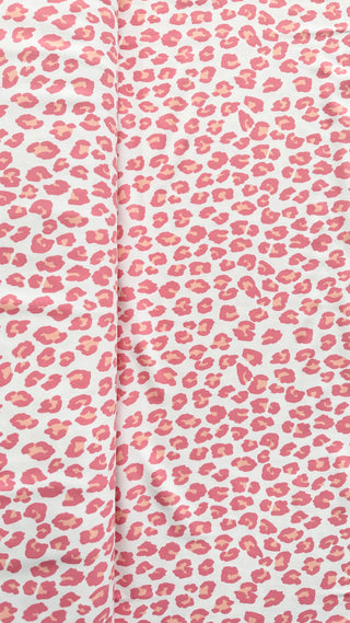Buy pink-cheetah Printed Swimwear 4 Way Stretch Fabric