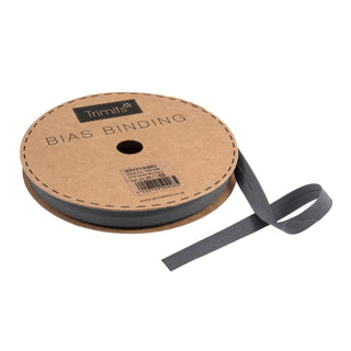 Buy silver-grey Trimits : Bias Binding Tape: Polycotton: 16mm