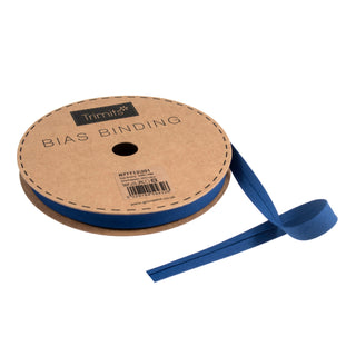 Buy royal-blue Trimits : Bias Binding Tape: Polycotton: 16mm