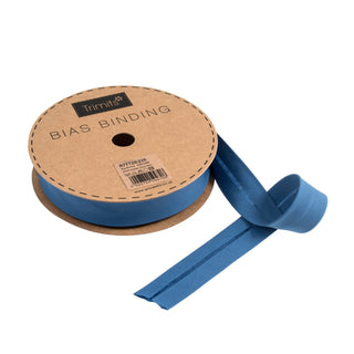 Buy wedgewood-blue Trimits : Bias Binding Tape: Polycotton: 25mm