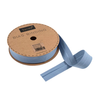 Buy china-blue Trimits : Bias Binding Tape: Polycotton: 25mm