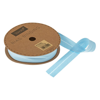 Buy pale-blue Trimits : Bias Binding Tape: Polycotton: 25mm