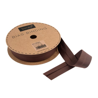 Buy dark-tan Trimits : Bias Binding Tape: Polycotton: 25mm