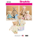 Simplicity Teddy Sewing Pattern, 8155
