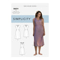 Simplicity Pattern 8231 Misses' Dress in Two Lengths