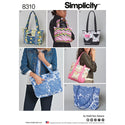 Simplicity Pattern 8310 Quilted Bags in Three Sizes