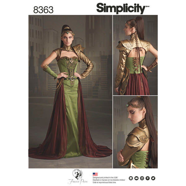 Simplicity Pattern 8363 Misses' Fantasy Ranger Costume