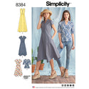 Simplicity Pattern 8384 Misses' Dress with Length Variations and Top