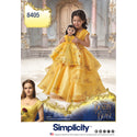 Simplicity Pattern 8405 Disney Beauty and the Beast Costume for Child and 18" Doll