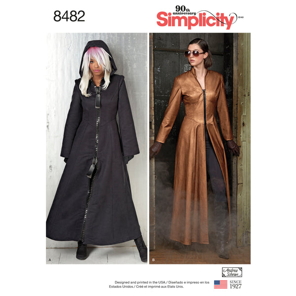 Simplicity Sewing Pattern 8482 Msses' Costume Coats