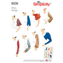 Simplicity Pattern 8506 Misses' Vintage Set of Sleeves