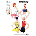 Simplicity Sewing Pattern 8645 Misses' Vintage Tops