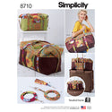 Simplicity Sewing Pattern 8710 Luggage Bags, Key Ring and Tassel