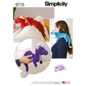 Simplicity Sewing Pattern 8715 Stuffed Dragons