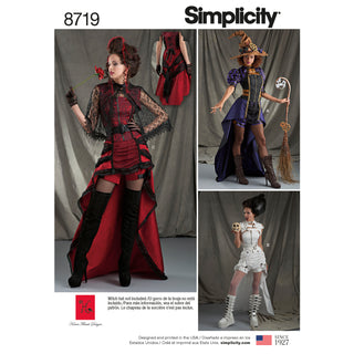 Simplicity Sewing Pattern 8719 Women's Costumes