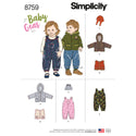 Simplicity Sewing Pattern 8759 Babies Sportswear