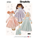 Simplicity Sewing Pattern 8760 Stuffed Dolls