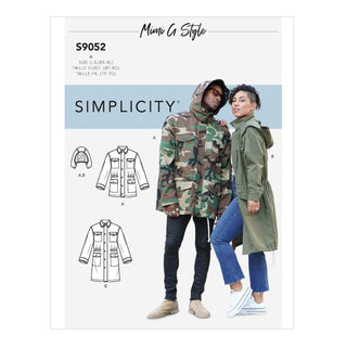 Simplicity Sewing Pattern S9052 Mimi G Style Misses' Mens & Teen's Parka Jacket & Hood