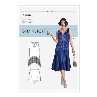 Simplicity Sewing Pattern S9088 Misses' Flapper Costume