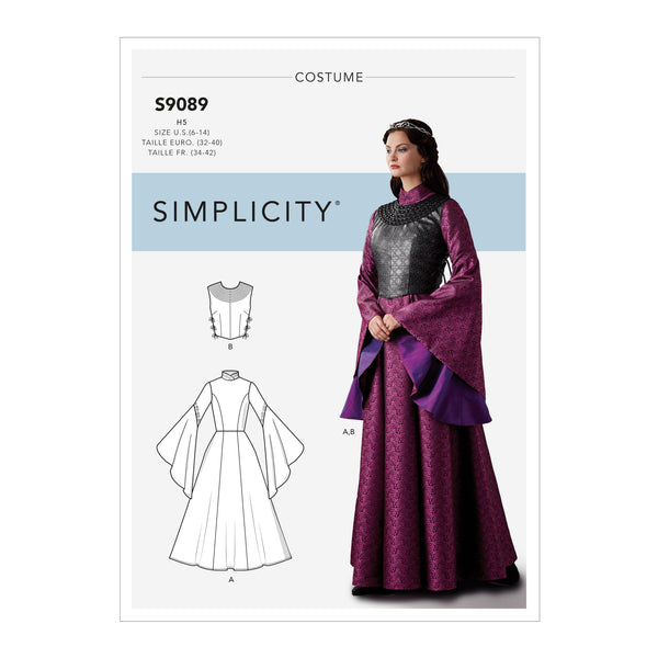 Simplicity Sewing Pattern S9089 Misses' Fantasy Costume
