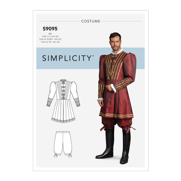 Simplicity Sewing Pattern S9095 Men's Historical Costume